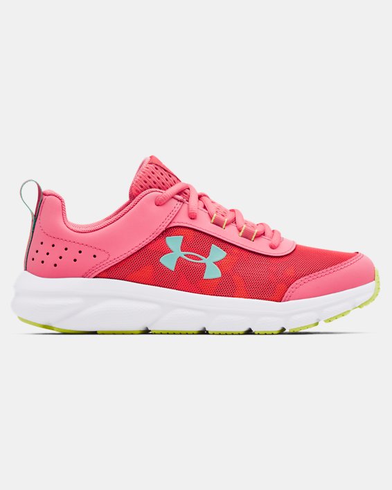 Grade School UA Assert 8 Running Shoes, Pink, pdpMainDesktop image number 0